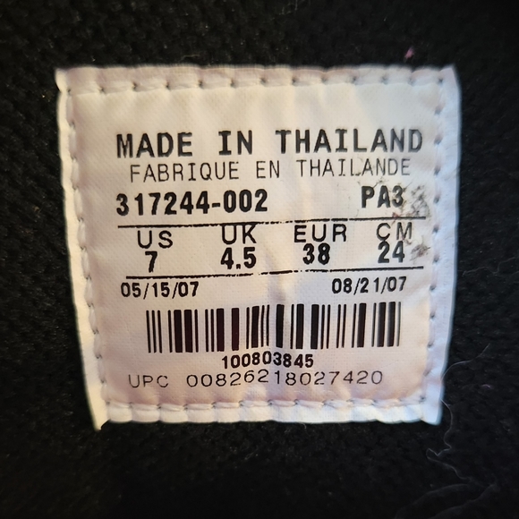 Nike Winter Hi 2 Puffer Suede Boots Women's Size 7 317244-002 Black & Pink - Picture 5 of 5